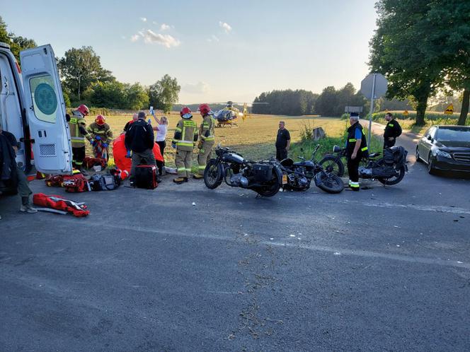 Lipie. Wjechał w motocyklistę, drugi nie zdążył wyhamować