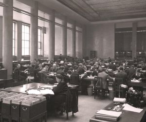 Przedwojenne wnętrza gmachu BGK w Warszawie