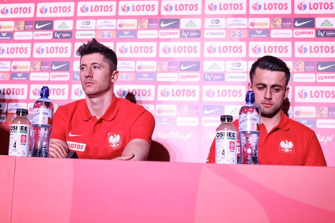 Robert Lewandowski, Łukasz Fabiański, konferencja