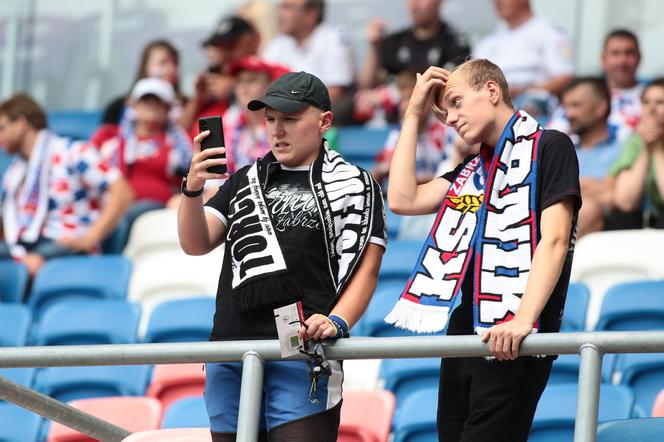 Górnik Zabrze vs Radomiak Radom. Kibice nie kryli niezadowolenia [ZDJĘCIA]