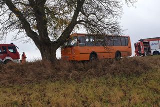 Wypadek autobusu szkolnego