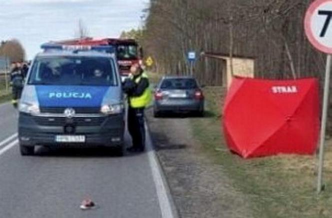 Koszmarny wypadek w Żabnie pod Chojnicami. Osobówka zmiotła z pasów 12-letnią dziewczynkę