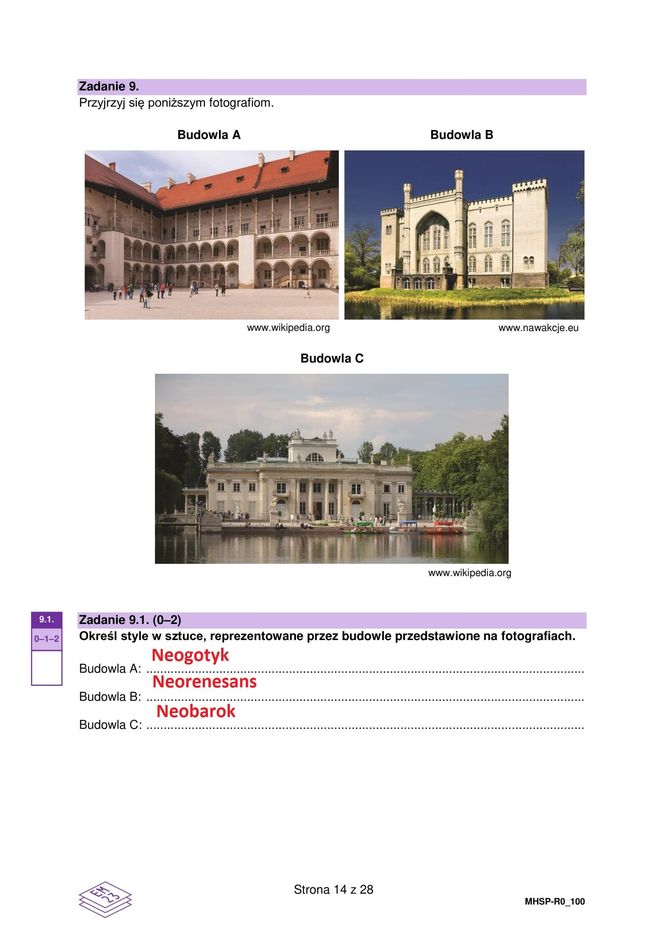 Matura 2025 historia sztuki - odpowiedzi do arkusza CKE 14.05.2025 - Formuła 2023