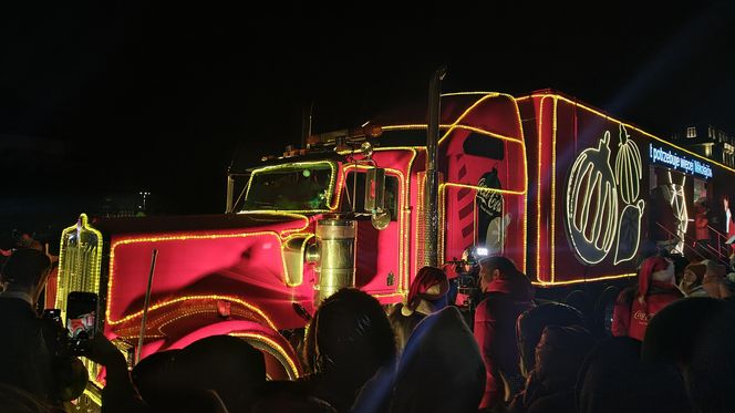 Tak prezentuje się świąteczna ciężarówka Coca-Coli. Wielki truck przyjechał do Wrocławia