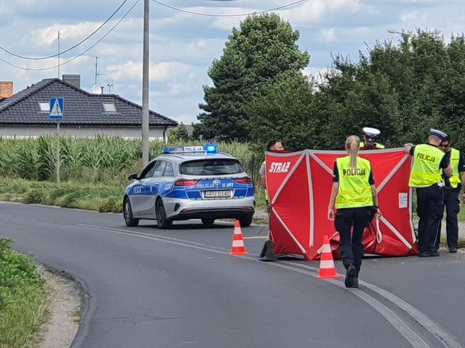 55-letni motorowerzysta zabił się na barierkach! Tragiczny wypadek pod Gnieznem [ZDJĘCIA]