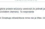 To wy mnie zdradziliście nie ja was