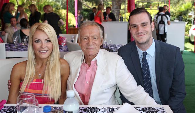 Crystal Harris, Hugh Hefner, Cooper Hefner