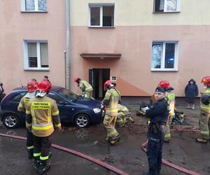 Pożar przy Żeromskiego w Starachowicach