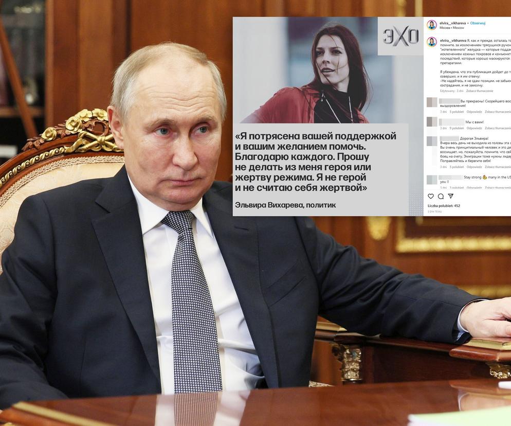 Uderzyła w Putina, została otruta przez Kreml? Wypadają mi rzęsy, paznokcie, mam zdeformowaną twarz