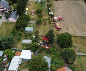 Wypadek awionetki w Krzycku Wielkim