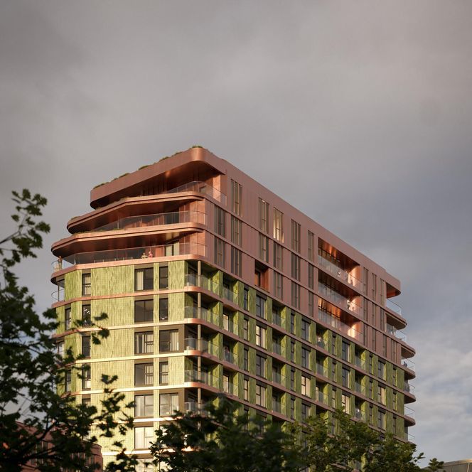 Apartamentowiec Powstańców 7D we Wrocławiu z czteropoziomowym parkingiem podziemnym