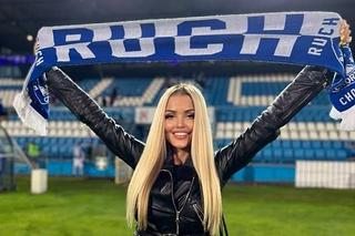 Modelka Zetesis kibicuje Ruchowi Chorzów