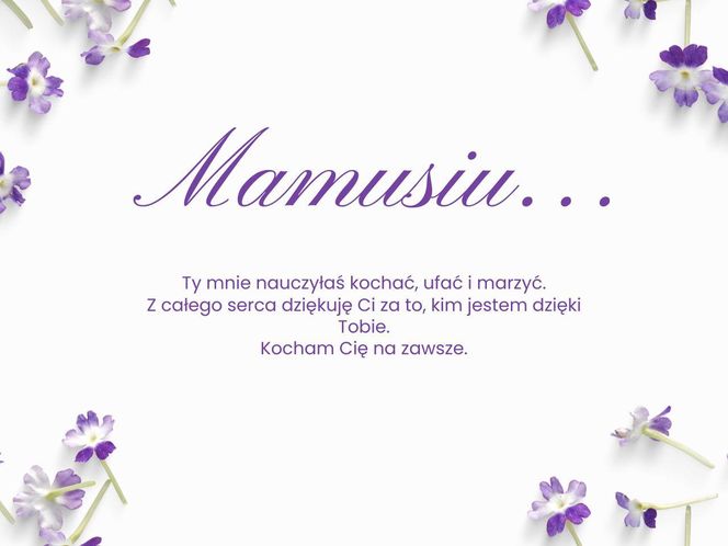 Dzień Mamy życzenia