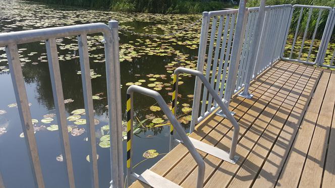 Pomost widokowy na Pogorii II w Dąbrowie Górniczej