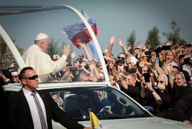 Jedyna wizyta papieża Franciszka w Polsce. Odwiedził Kraków, Częstochowę i Oświęcim