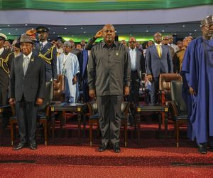 Pękła opona w smaolocie z prezydentem.