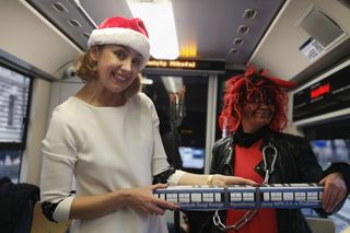 Mikołajkowy tramwaj przejechał przez Kraków