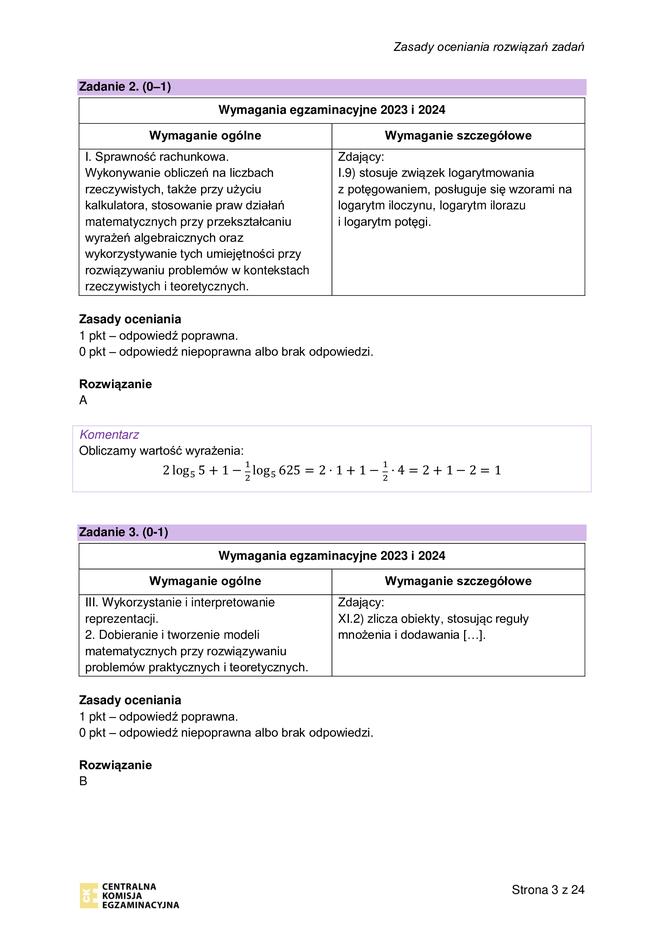 Matura próbna 2023: Matematyka. Oficjalne odpowiedzi CKE