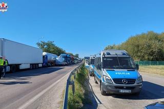 Protest przewoźników na przejściu w Dorohusku. „Jesteśmy zdesperowani” [GALERIA]