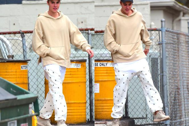 Justin Bieber w spodniach w króliczki Playboya