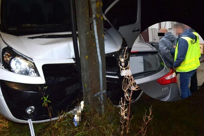 Lubelskie: Pijany kierowca ucieczkę zakończył na słupie. Pasażerka z auta oskarża go jeszcze o gwałt 