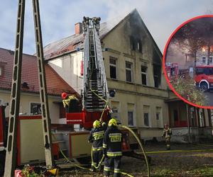 Pożar zabytkowego pałacyku na Pomorzu