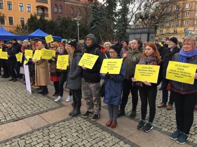 Protest przeciwko faszyzmowi i rasizmowi w Szczecinie