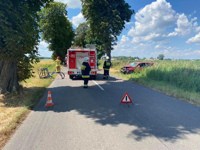 Otarł się o drzewo, a następnie wjechał w rowerzystę! Śmierć pod Obornikami