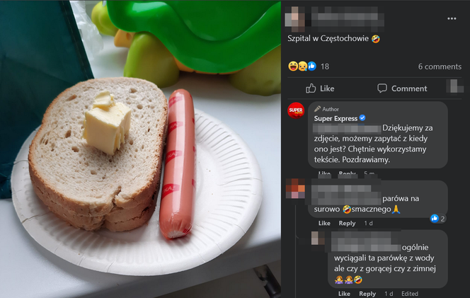 Tak karmią w polskich szpitalach