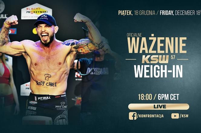 KSW 57 - WYNIKI WAŻENIA. Kto, ile waży przed KSW 19.12.2020?