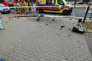 Łódź. Samochód wjechał w grupę przechodniów 