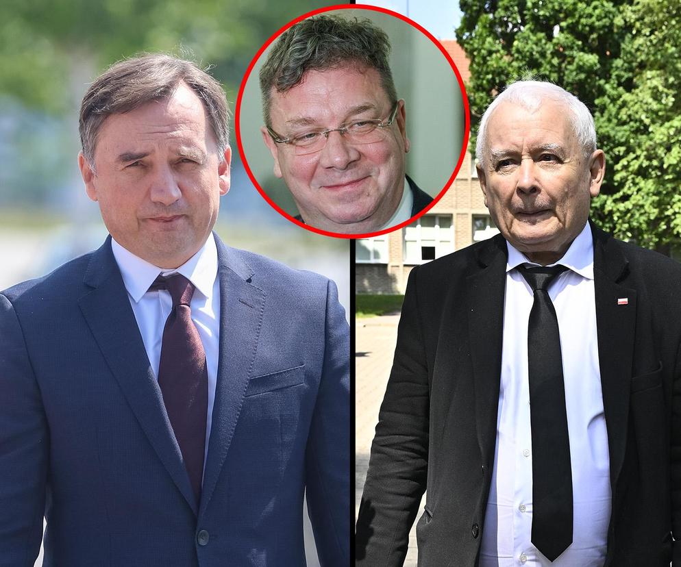 Jarosław Kaczyński, Zbigniw Ziobro i Michał Wójcik