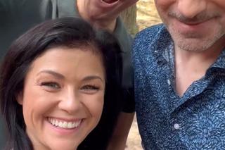 M jak miłość na planie. Kinga (Katarzyna Cichopek), Piotrek (Marcin Mroczek), Kamil (Marcin Bosak)