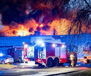 Pożar pawilonu handlowego w Rudzie Śląskiej