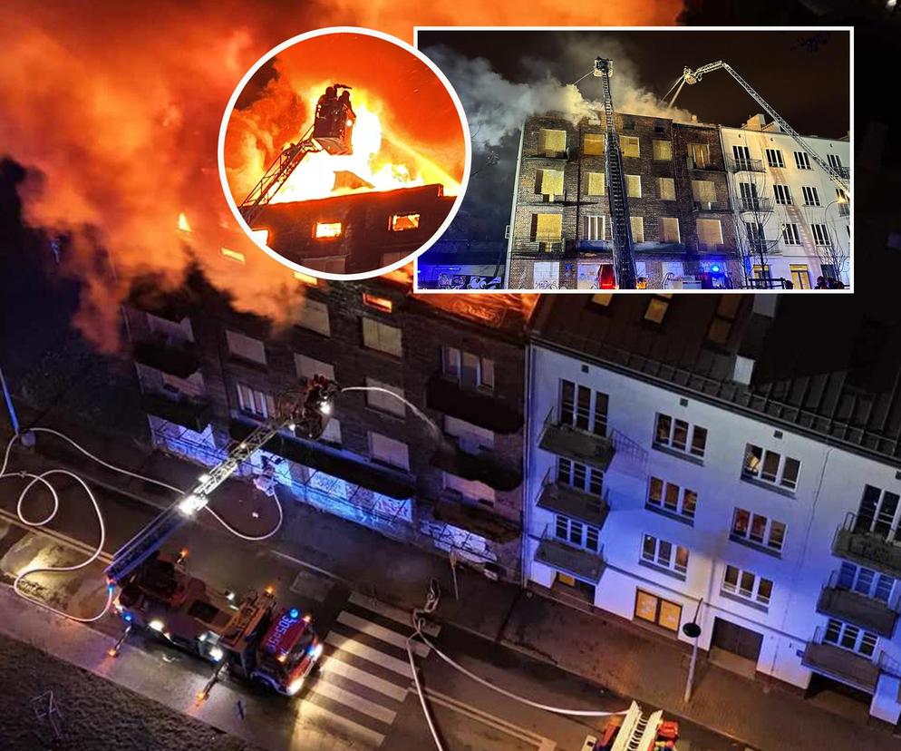  Potężny pożar kamienicy na Pradze. Buchające płomienie widać było z daleka