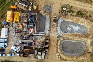 Budowa gazociągu Oświęcim - Tworzeń