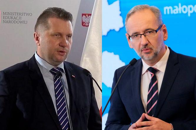 Minister Przemysław Czarnek i minister Adam Niedzielski 