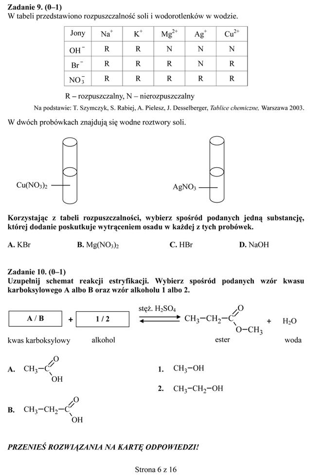 EGZAMIN GIMNAZJALNY 2014 PRZYRODA, BIOLOGIA, GEOGRAFIA: ARKUSZE OFICJALNE Z CKE + ODPOWIEDZI