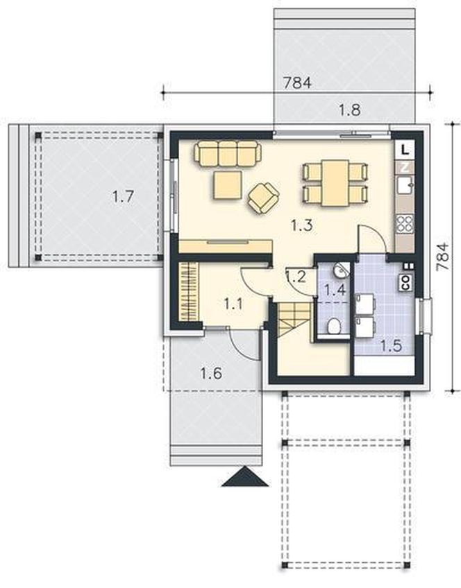 Dom do 70m2 bez pozwolenia - zdjęcia. Zobacz najlepsze projekty z kolekcji Muratora