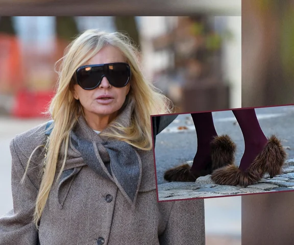 Olejnik w butach-wiewiórkach przyłapana na mieście