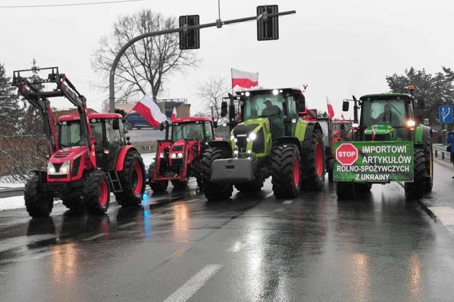 Protest rolników w naszym regionie 