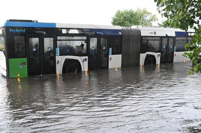 Szczecin zalany po burzy, 1.07.2022