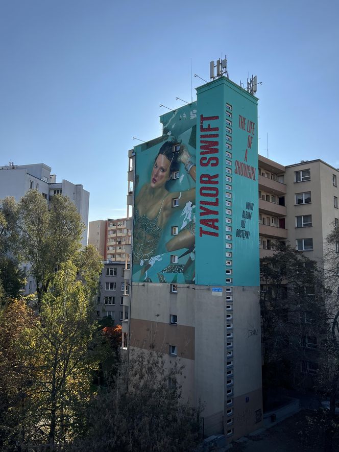 Mural promujący album Taylor Swift