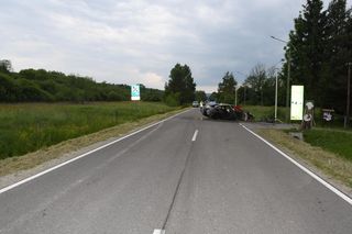 Wypadek motocyklisty w Bieszczadach