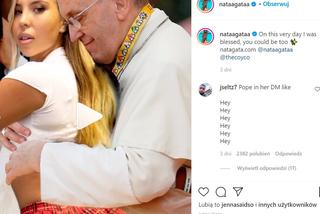 Papież Franciszek i modelka erotyczna