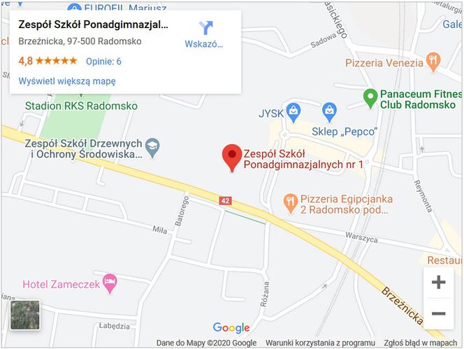 Zespół Szkół Ponadgimnazjalnych Nr 1 w Radomsku