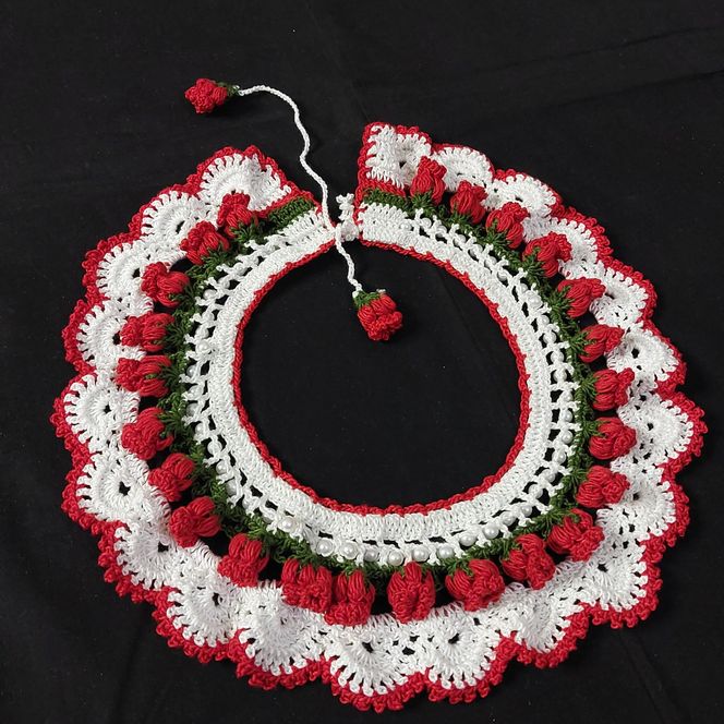 Kołnierzyki na szydełku, piękne wzory