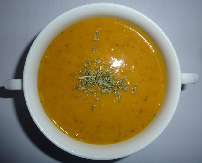 Francuska zupa krem — przepis na danie wegetariańskie.