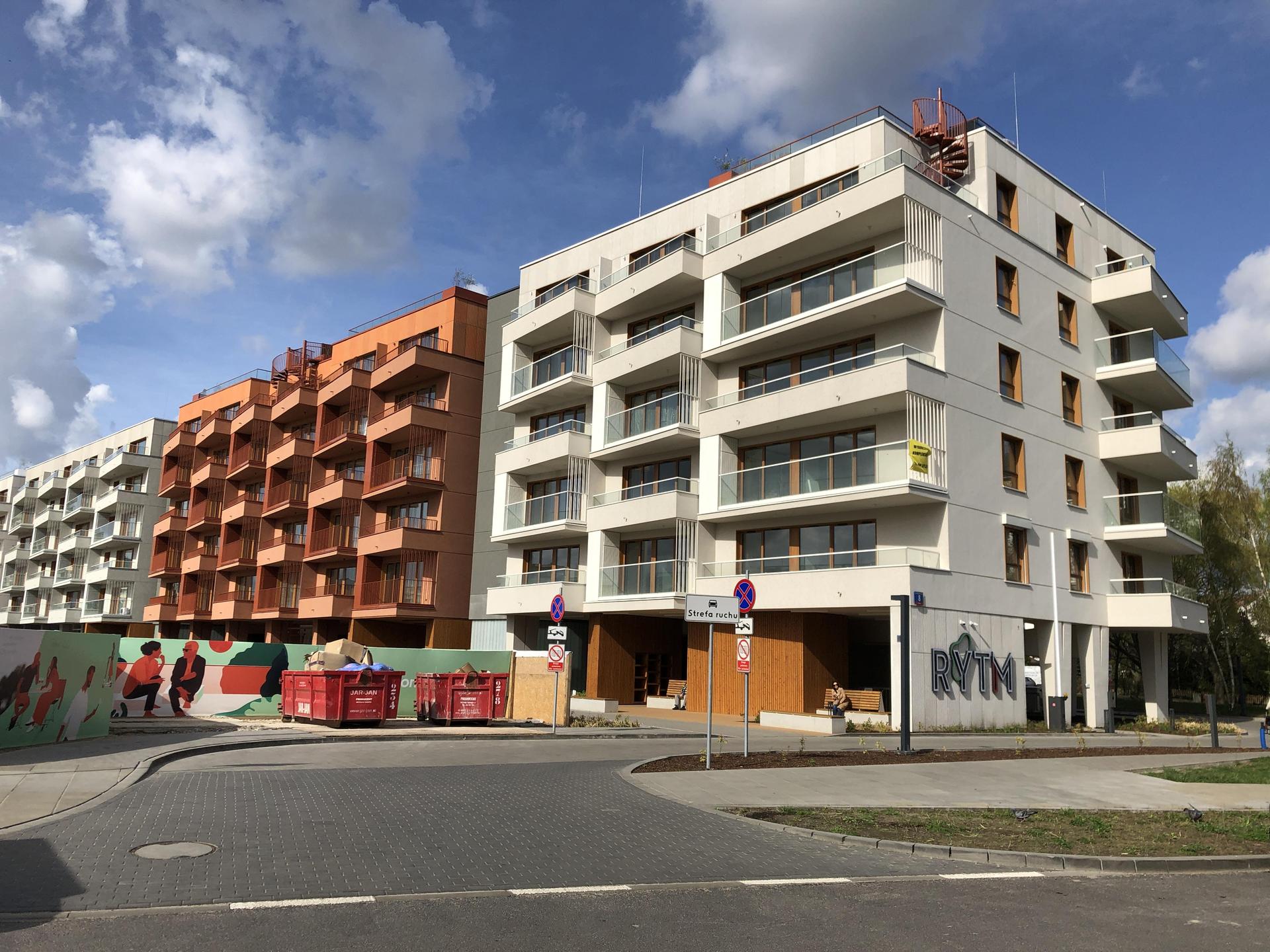 Budynek Rytm Kabat, który będzie sąsiadował z nowym osiedlem