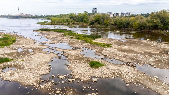 Wisła w Warszawie 27 sierpnia 2025 rano